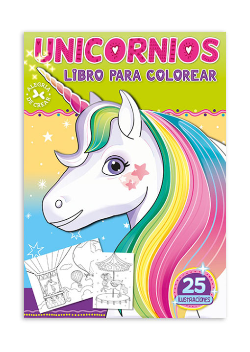 Libro para Colorear de Unicornios : Páginas para colorear para niñas  (Paperback) 